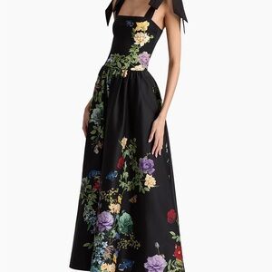 Oriana Drop-Waist Midi-Dress by Alice + Olivia